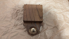 Antique Wood & Brass Electric Conical Doorbell - 3-5 volts