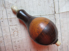 Antique Turned Wooden Electric Servants Bell or Light Push