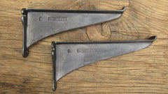 9" Reclaimed Industrial Cast Iron Shelf Brackets - Dauntless