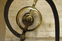 Antique Servants / Butler / Maids Mechanical Brass Door Bell - Small