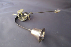 Antique Servants / Butler / Maids Mechanical Brass Door Bell