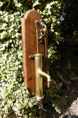 Restored Antique French Brass Hand Pump