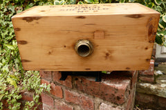 "Emco-Sheffield" - Restored Wooden High Level Toilet Cistern Brass & Copper