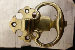 Antique Gothic Cross Brass Mechanical Door Bell Pull