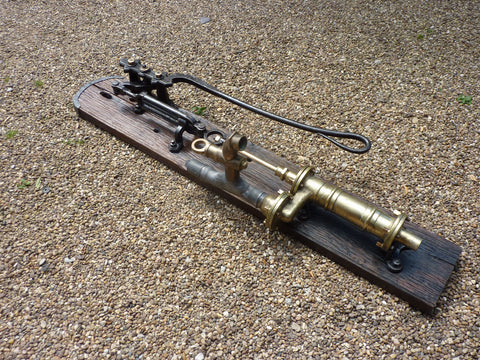 Restored Cast Iron & Brass Working Water Hand Pump with Tap