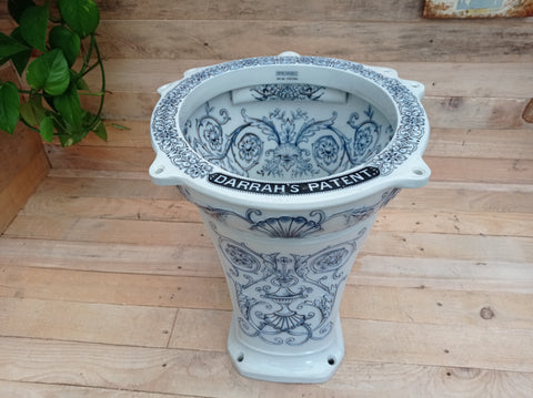 DISPLAY ONLY - Darrah's Patent - Floral Victorian High Level Throne Toilet 1893