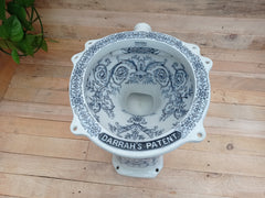 DISPLAY ONLY - Darrah's Patent - Floral Victorian High Level Throne Toilet 1893