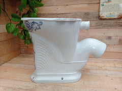 DISPLAY ONLY - Darrah's Patent - Floral Victorian High Level Throne Toilet 1893