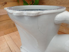 DISPLAY ONLY - Darrah's Patent - Floral Victorian High Level Throne Toilet 1893