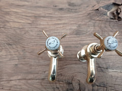 Samuel Heath - Antique Reclaimed Refurbished Brass Sink Taps