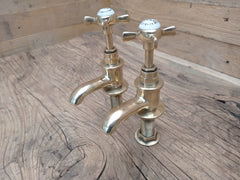 Samuel Heath - Antique Reclaimed Refurbished Brass Sink Taps