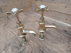 Samuel Heath - Antique Reclaimed Refurbished Brass Sink Taps