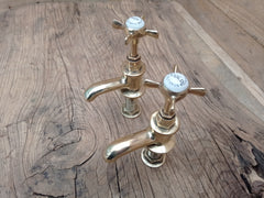 Samuel Heath - Antique Reclaimed Refurbished Brass Sink Taps