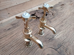 Samuel Heath - Antique Reclaimed Refurbished Brass Sink Taps