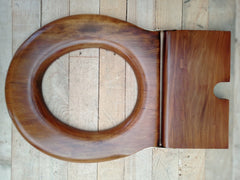 Antique Standard Open Wooden Toilet Seat