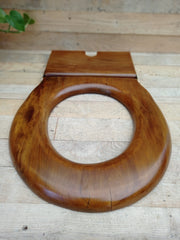 Antique Standard Open Wooden Toilet Seat