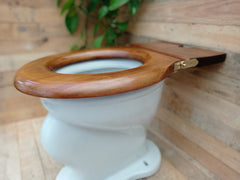 Antique Standard Open Wooden Toilet Seat