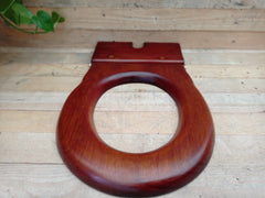 Antique Standard Open Mahogany Toilet Seat