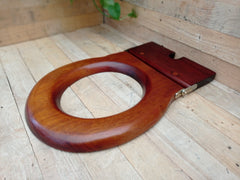 Antique Standard Open Mahogany Toilet Seat