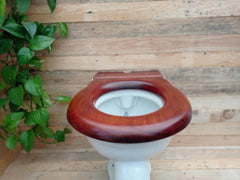 Antique Standard Open Mahogany Toilet Seat