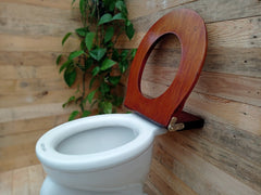 Antique Standard Open Mahogany Toilet Seat