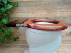 Antique Standard Open Mahogany Toilet Seat