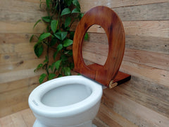 Antique Standard Open Mahogany Toilet Seat