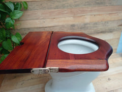 Antique Wooden High Level Throne Toilet Seat