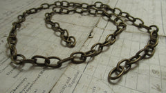 Antique Solid Brass Chain ideal for Toilet or Light pull