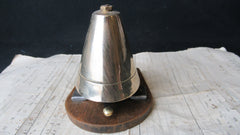 Single Strike Restored 1900s Victorian Wooden & Brass Bell - Self Contained