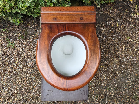 Antique Mahogany High Level Standard Toilet Seat
