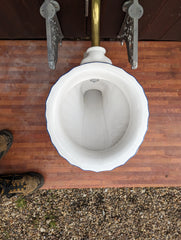 Vintage Dolphin Shell Johns Armitage Toilet, Seat, Cistern Set