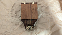 Antique Wood & Brass Electric Conical Doorbell - 3-6 volts