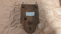 Antique Wood & Brass Electric Conical Doorbell - 3-5 volts