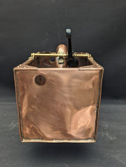 Restored Copper High Level Toilet Cistern Brass & Copper