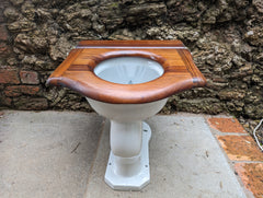 Antique Mahogany High Level Throne Toilet SeatAntique Mahogany High Level Throne Toilet Seat