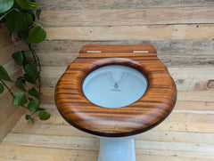 Antique Mahogany High Level Throne Toilet Seat (1)