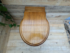 Antique Wooden High Level Standard Toilet Seat with Lid