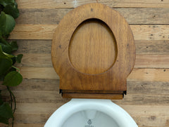 Antique Wooden High Level Standard Toilet Seat with Lid