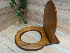 Antique Wooden High Level Standard Toilet Seat with Lid