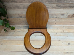 Antique Wooden High Level Standard Toilet Seat with Lid