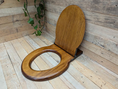 Antique Wooden High Level Standard Toilet Seat with Lid