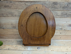 Antique Wooden High Level Standard Toilet Seat with Lid