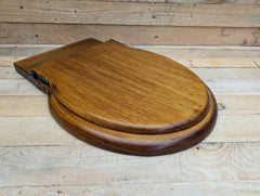 Antique Wooden High Level Standard Toilet Seat with Lid