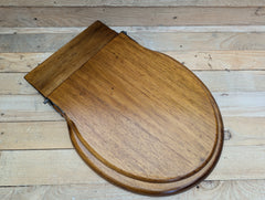 Antique Wooden High Level Standard Toilet Seat with Lid