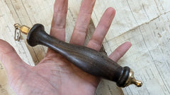 Antique Mahogany and Brass High Level Toilet Cistern Pull