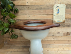 Antique Wooden High Level Throne Toilet Seat (6)