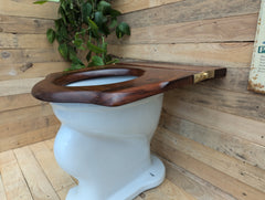 Antique Wooden High Level Throne Toilet Seat (6)