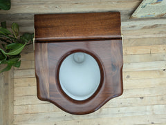 Antique Wooden High Level Throne Toilet Seat (6)