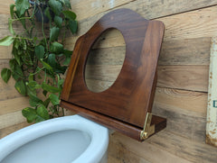 Antique Wooden High Level Throne Toilet Seat (6)